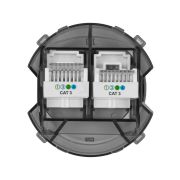 Розетка телефонная двойная RJ11 агат, «Байкал» TDM