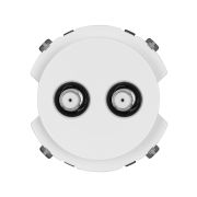 Розетка TV/SAT проходная белая, «Байкал» TDM