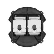 Розетка компьютерная двойная RJ45 белая, «Байкал» TDM