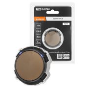 Выключатель 1-кл. 16А 250В кнопочный механизм бронза, «Байкал» TDM