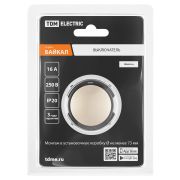 Выключатель 1-кл. 16А 250В проходной кнопочный механизм шампань, «Байкал» TDM