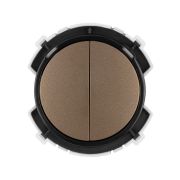 Выключатель 2-кл. 16А 250В проходной кнопочный механизм бронза, «Байкал» TDM