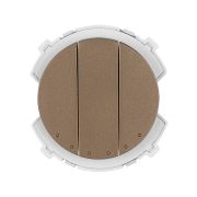 Выключатель 3-кл. 16А 250В бронза, «Байкал» TDM