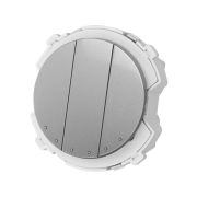 Выключатель 3-кл. 16А 250В проходной платина, «Байкал» TDM