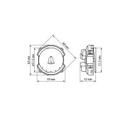 Выключатель звонка 1-кл. 16А 250В бронза, «Байкал» TDM