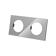 Рамка двойная платина, стекло, «Байкал» TDM