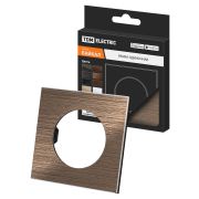 Рамка одиночная бронза, алюминий, шлифованный, «Байкал» TDM