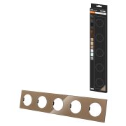 Рамка пятипостовая бронза, стекло, «Байкал» TDM