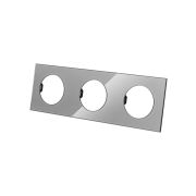 Рамка тройная платина, стекло, «Байкал» TDM