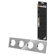 Рамка четверная платина, стекло, «Байкал» TDM