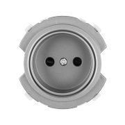 Розетка 2П 16А 250В с защ. шт. платина, «Байкал» TDM