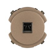 Розетка телефонная RJ11 бронза, «Байкал» TDM