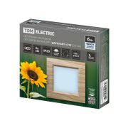 Светильник накладной светодиодный квадрат «Даунлайт» СПО (сосна) 6 Вт 120*120*32 мм 4000К TDM