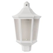 Светильник садово-парковый НБУ 06-60-003 настенный, пластик, расс. поликарбонат, белый TDM