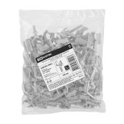 Крепеж-клипса для трубы 20 мм с дюбелем (100 шт.) серая TDM