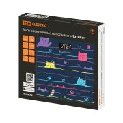 Весы электронные напольные «Котики», стекло, деление 0,01 кг, макс. 180 кг, 28х28 см, TDM