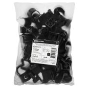 Крепеж-скоба для трубы 16 мм односторонняя для прямого монтажа (50 шт.) черная TDM