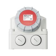 Розетка настенная, с выключателем и блокировкой IP67 63А 3Р+РЕ 380В TDM