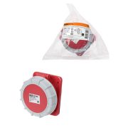 Розетка скрытой установки угловая IP67 125А 3Р+РЕ+N 380В TDM