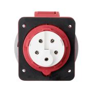 Розетка скрытой установки угловая IP67 32А 3Р+РЕ+N 380В TDM