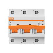 Авт. выкл. ВА47-100 3Р  6А 10кА х-ка D TDM