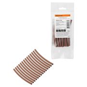 Набор трубок термоусаживаемых, не поддерживающих горение, клеевых, длиной 10 см ТТкНГ(3:1) «Моноцвет, коричневый 4,8/1,5 TDM»