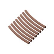 Набор трубок термоусаживаемых, не поддерживающих горение, клеевых, длиной 10 см ТТкНГ(3:1) «Моноцвет, коричневый 6,4/2,0 TDM»