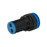 STATUS Лампа сигнальная AD-22DS, LED, d22 мм, 24-440 В AC/DC, IP65, синий TDM