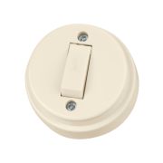 Выключатель 1-кл. открытой установки IP20 10А сл. кость «Ретро» TDM