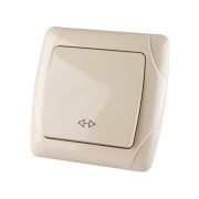 Перекрестный выключатель 1-кл. 10А сл. кость «Онега» TDM
