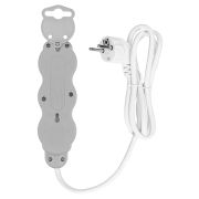 Удлинитель бытовой «Люкс» 3 гнезда, 2 м, с/з, с з/ш, ПВС 3х0,75 мм2, 10 А, 250 В, 2400 Вт TDM У1-32049