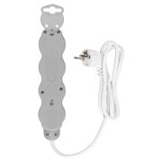 Удлинитель бытовой «Люкс» 4 гнезда, 3 м, с/з, с з/ш, ПВС 3х0,75 мм2, 10 А, 250 В, 2400 Вт TDM У1-42050