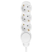 Удлинитель бытовой «Люкс» с выкл., 3 гнезда, 3 м, с/з, с з/ш, ПВС 3х1 мм2, 16 А, 250 В, 3500 Вт TDM У1-33058