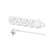 Удлинитель бытовой «Люкс» с выкл., 4 гнезда, 5 м, с/з, с з/ш, ПВС 3х1 мм2, 16 А, 250 В, 3500 Вт TDM У1-43059