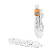 Удлинитель бытовой «Люкс» с выкл., 5 гнезд, 3 м, с/з, с з/ш, ПВС 3х1 мм2, 16 А, 250 В, 3500 Вт TDM У1-53060