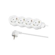 Удлинитель бытовой «Люкс» 4 гнезда, 2 м, с/з, с з/ш, ПВС 3х1 мм2, 16 А, 250 В, 3500 Вт TDM У1-43053