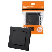 Выключатель 1 кл. 10А черный «Сенеж» TDM