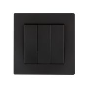 Выключатель 3-х кл. 10А черный «Сенеж» TDM