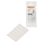 Набор трубок термоусаживаемых, не поддерживающих горение, клеевых, длиной 10 см ТТк(3:1) «Моноцвет, прозрачный 12,7/4,3 TDM»