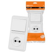 Блок комбинированный БКВР 1-но кл. выкл + розетка TDM