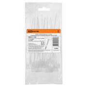 Хомут нейлоновый 2,5 х 110 мм с маркировочной площадкой (белый) (100 шт) TDM