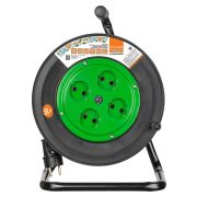 Удлинитель на катушке силовой народный 4 гнезда ПВС 3500 Вт б/з, 50м УС1-43131