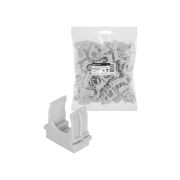 Крепеж-клипса для трубы 20 мм для прямого монтажа (100 шт.) серая TDM