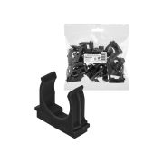 Крепеж-клипса для трубы 32 мм для прямого монтажа (25 шт.) черная TDM