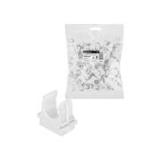 Крепеж-клипса для трубы 16 мм для прямого монтажа (100 шт.) белая TDM