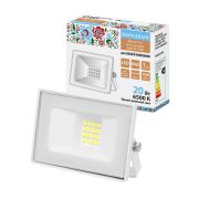 Прожектор СДО-05-020 20 Вт, 1600 лм, 6500 К, 220-240 В, IP65, белый, Народный