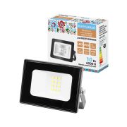 Прожектор СДО-05-010 10 Вт, 800 лм, 6500 К, 220-240 В, IP65, черный, Народный