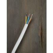 Шнур сетевой с вилкой ПВС-ВП 3x1,5мм² 2м с/з белый TDM