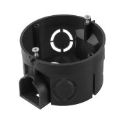 Установочная коробка СП D68х42мм, саморезы, стыковочные узлы, черная, IP20, (10 шт) TDM