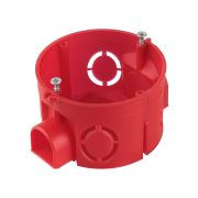 Установочная коробка СП D68х42мм, саморезы, стыковочные узлы, красная, IP20, (10 шт) TDM